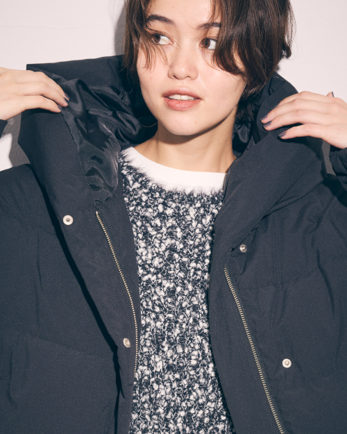 ショート丈ダウンコート